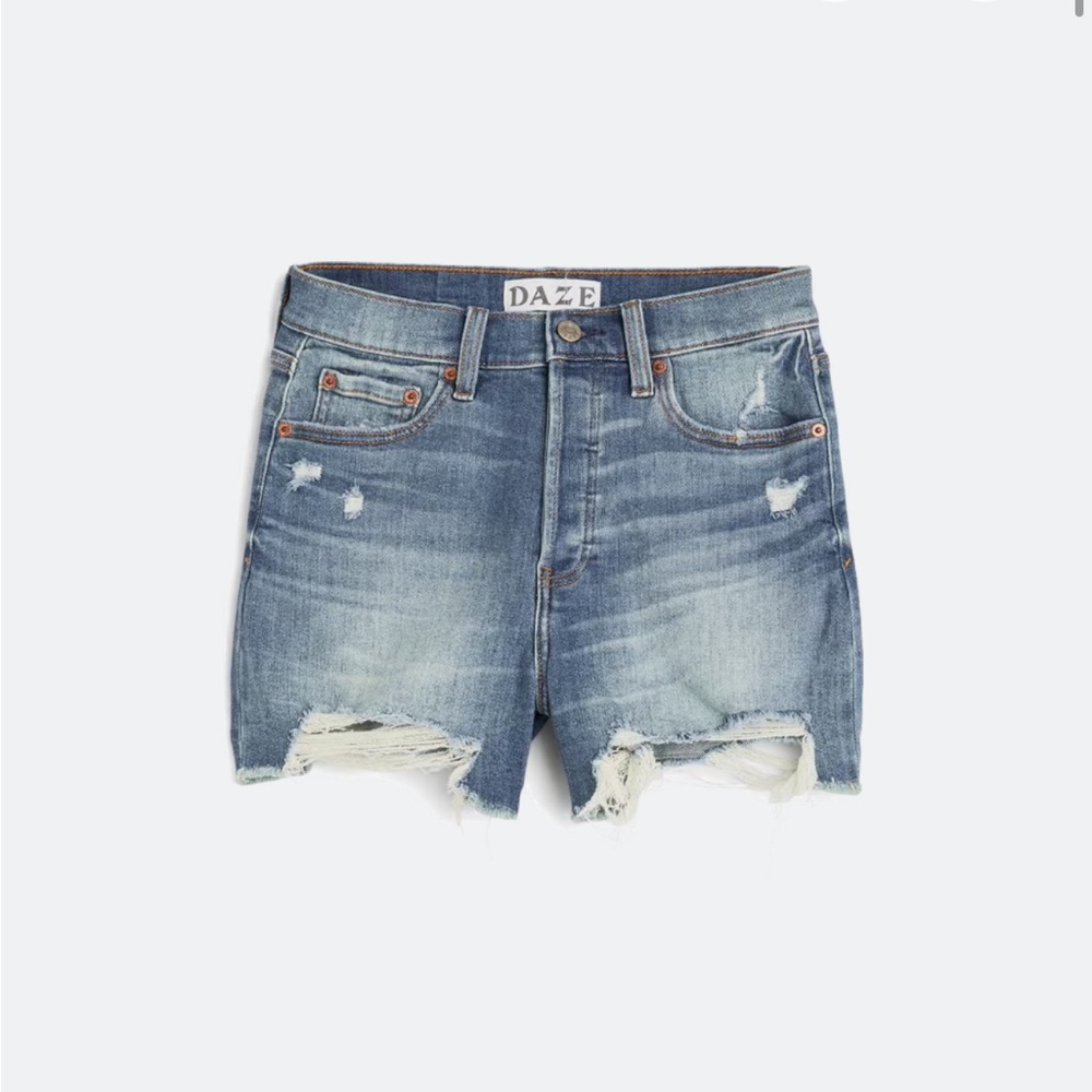 High Rise Vintage Denim Short